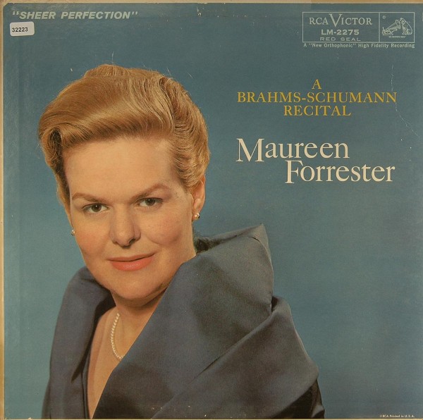 Forrester, Maureen: A Brahms-Schumann Recital