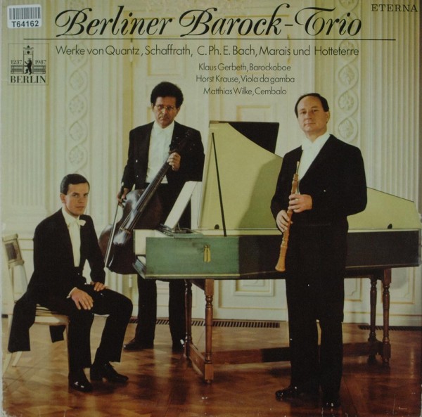 Berliner Barock-Trio: Werke von Quanz, Schaffrath, C. Ph. E. Bach, Marais und