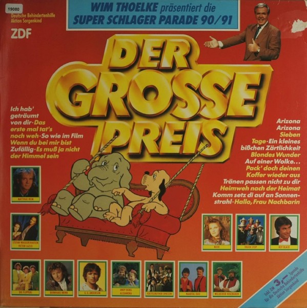Various (präs von Wim Thoelke): Der grosse Preis: Die Schlagerparade 90/91
