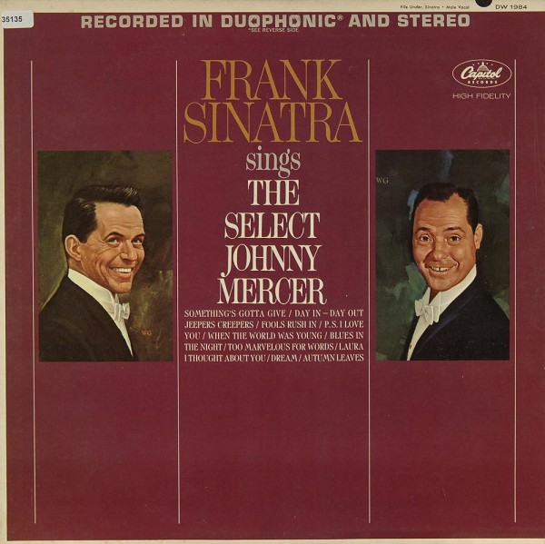 Sinatra, Frank: Frank Sinatra sings The Select Johnny Mercer