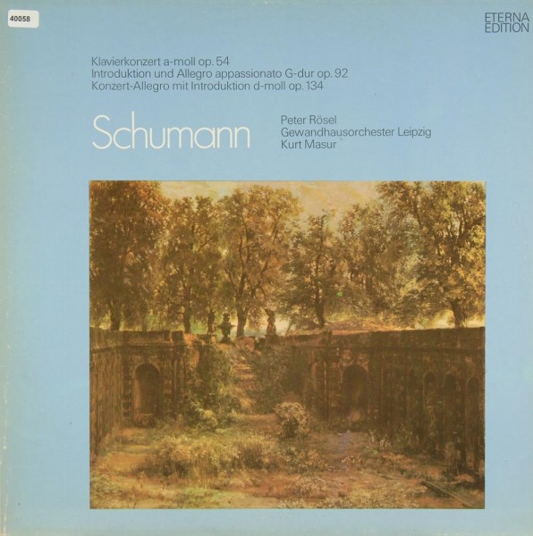 Schumann: Klavierkonzert a-moll / Klavierstücke