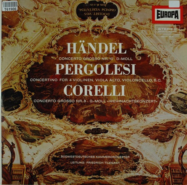 Georg Friedrich Händel, Giovanni Battista Pergolesi, Arcangelo Corelli: Concerto Grosso Nr. 10 - D-M