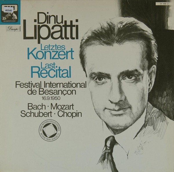Lipatti, Dinu: Letztes Konzert