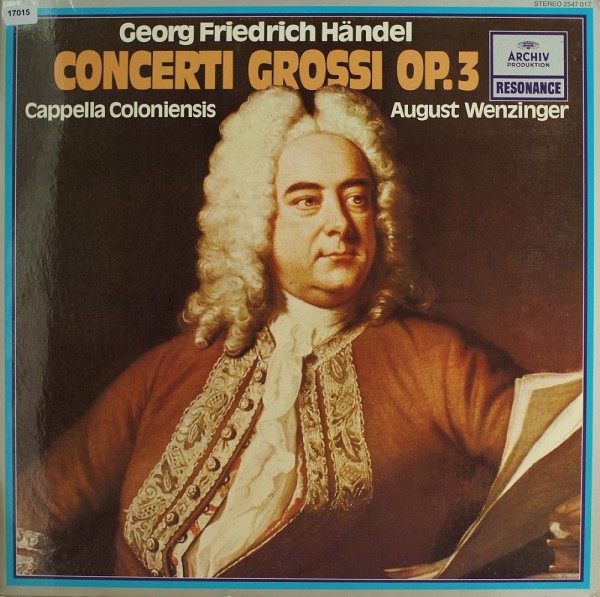 Händel: Concerti Grossi op.3 / Capella Coloniensis