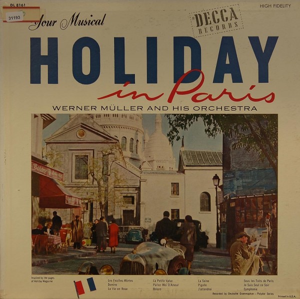 Müller, Werner and his Orchestra: Your Musical Holiday in Paris
