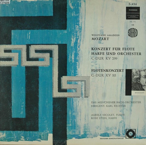 Wolfgang Amadeus Mozart , Münchener Bach-Or: Konzert Für Flöte Harfe Und Orchester C-Dur KV 299 - F