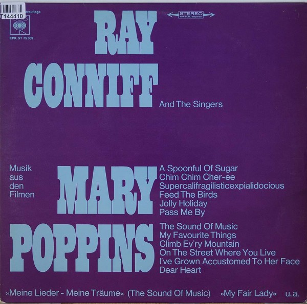 Ray Conniff And The Singers: Musik aus den Filmen &quot;Mary Poppins&quot;, &quot;Meine Lieder - Mei