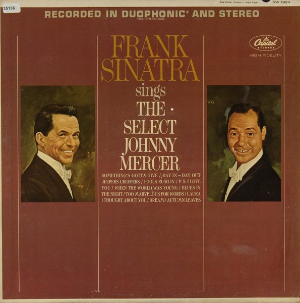Sinatra, Frank: Frank Sinatra sings The Select Johnny Mercer