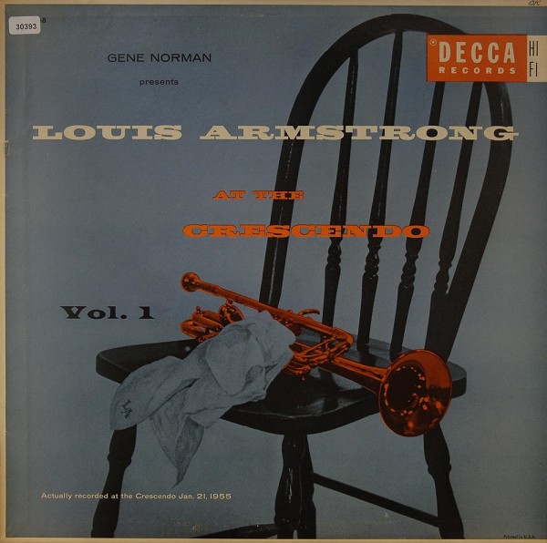 Armstrong, Louis: At the Crescendo Vol. 1