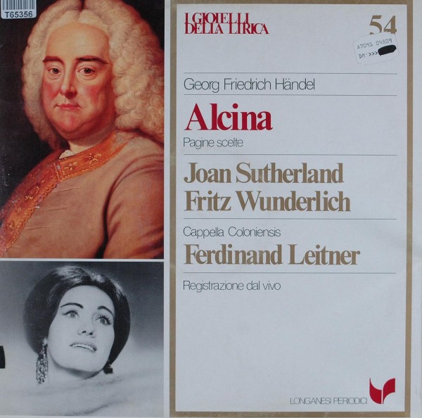 Georg Friedrich Händel - Cappella Coloniens: Alcina (Pagine Scelte)