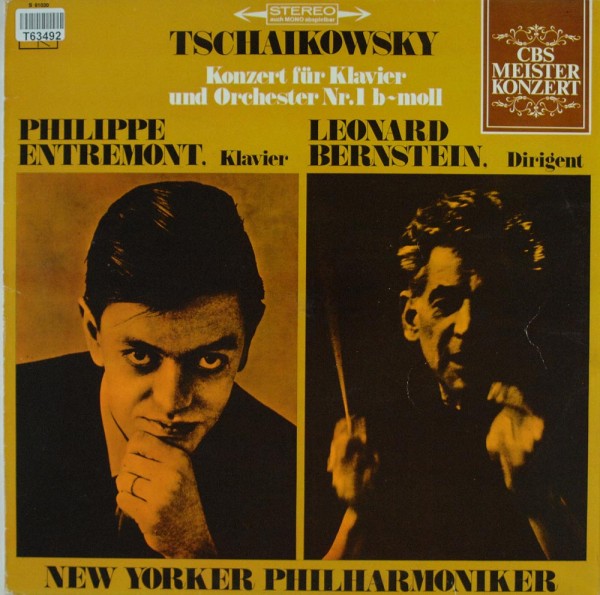 Pyotr Ilyich Tchaikovsky - Philippe Entremont - Leonard Bernstein -: Konzert Für Klavier Und Orchest