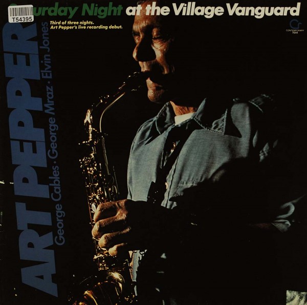 Art Pepper: Saturday Night At The Village Vanguard