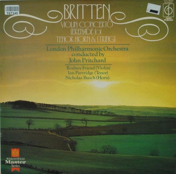 Benjamin Britten, John Pritchard, The Londo: Britten: Violin Concerto, Serenade For Tenor, Horn &amp; St