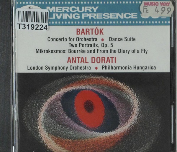 Béla Bartók, Antal Dorati, The London Sympho: Concerto For Orchestra, Dance Suite, Two Portraits Op.