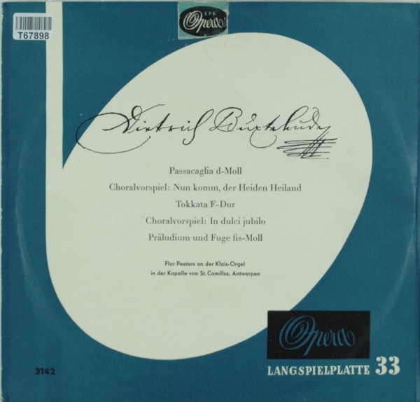 Dieterich Buxtehude — Flor Peeters: Passacaglia D-Moll; Choralvorspiel: Nun Komm, Der Heide