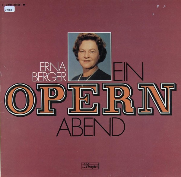 Berger, Erna: Ein Opernabend