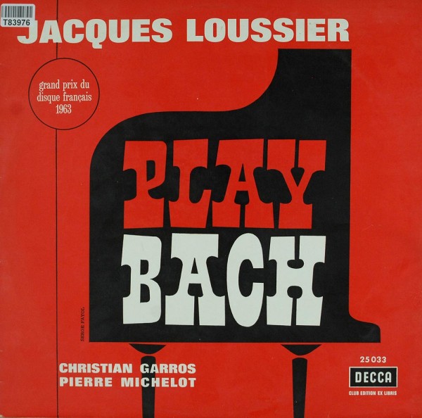 Jacques Loussier: Play Bach - Mit Orgel