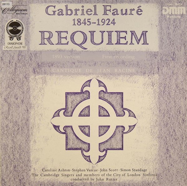 Fauré: Requiem / Cantique de Jean Racine