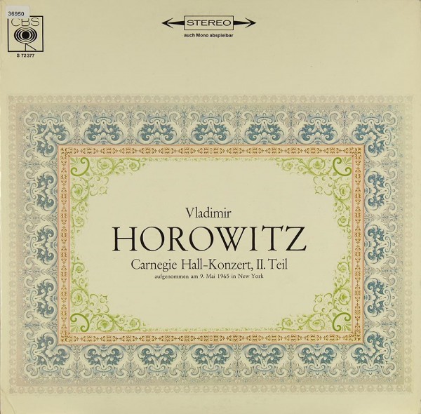 Horowitz: Carnegie Hall-Konzert, II. Teil