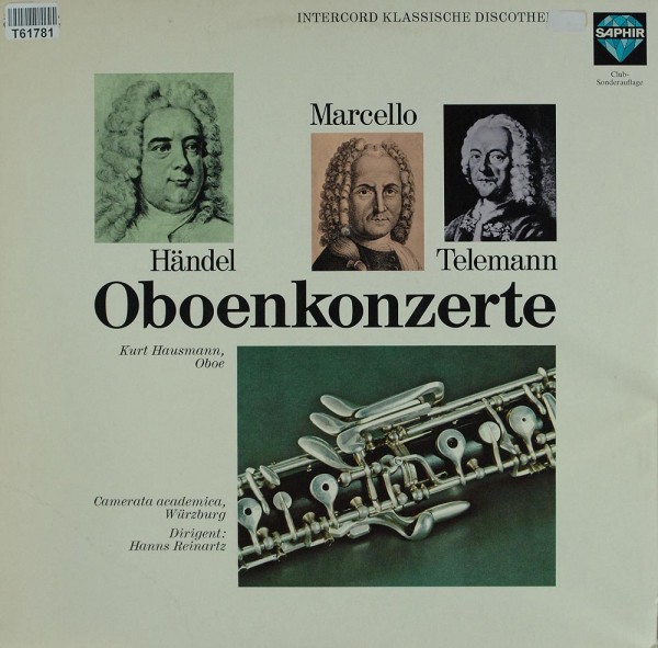 Georg Friedrich Händel, Benedetto Marcello, Georg Philipp Telemann: Oboenkonzerte
