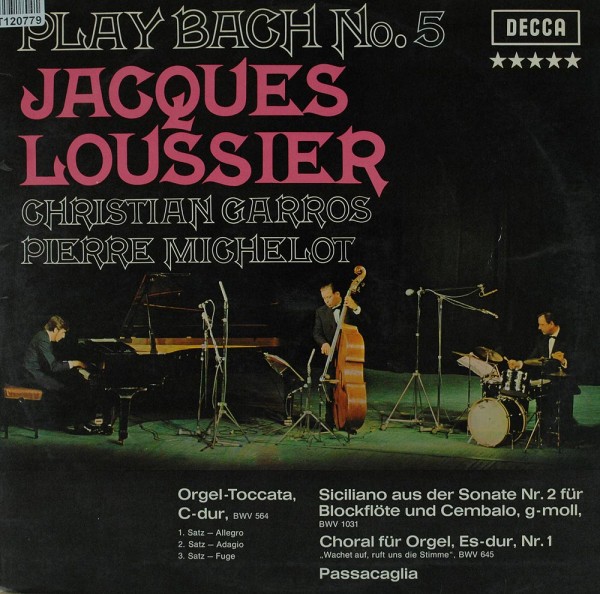 Jacques Loussier Trio: Play Bach 5