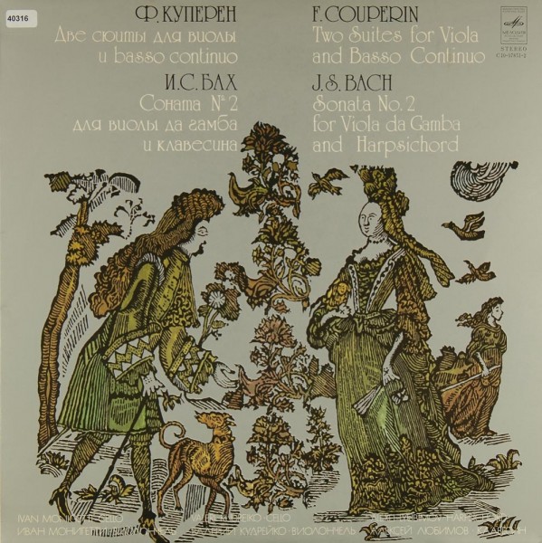 Couperin / Bach: Two Suites for Viola &amp; Basso Cont. / Sonata No. 2