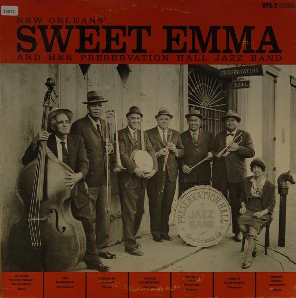 Barrett, Emma &amp; her Preservation Hall Jazz Band: New Orleans` Sweet Emma &amp; her P.H.J.B.