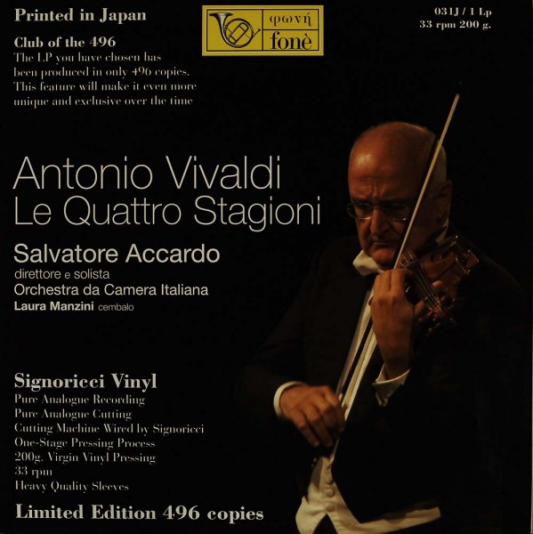 Salvatore Accardo, Orchestra da Camera Italiana, Antonio Vivaldi: Le Quattro Stagioni