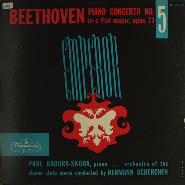 Beethoven: Piano Concerto No. 5, e flat major op.73
