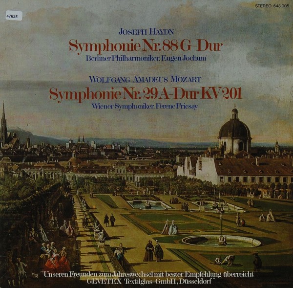 Haydn / Mozart: Symphonie Nr. 88 / Symphonie Nr. 22 KV 201