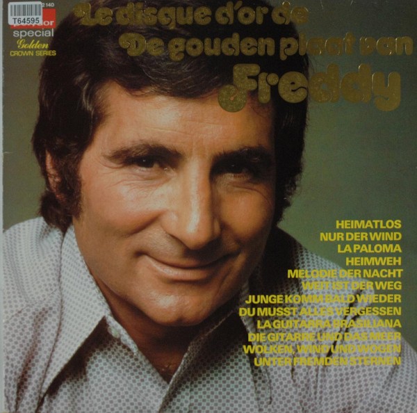 Freddy Quinn: Le Disque D&#039;Or De / De Gouden Plaat Van Freddy