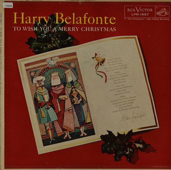 Belafonte, Harry: To Wish you a Merry Christmas