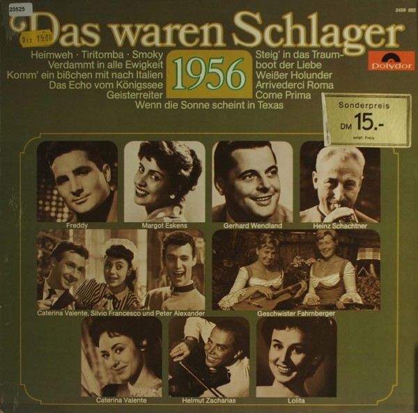 Various: Das waren Schlager 1956