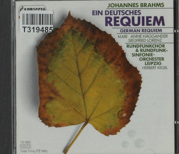 Johannes Brahms - Herbert Kegel - Rundfunk-S: Ein Deutsches Requiem