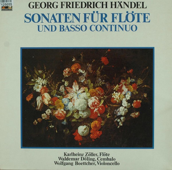 Georg Friedrich Händel: Sonaten Für Flöte Und Basso Continuo