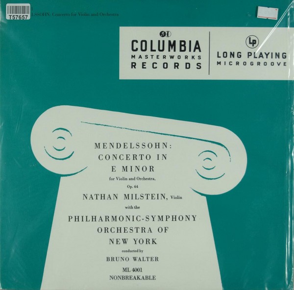 Nathan Milstein, The New York Philharmonic Orchestra, Bruno Walter: Mendelssohn: Concerto In E Minor