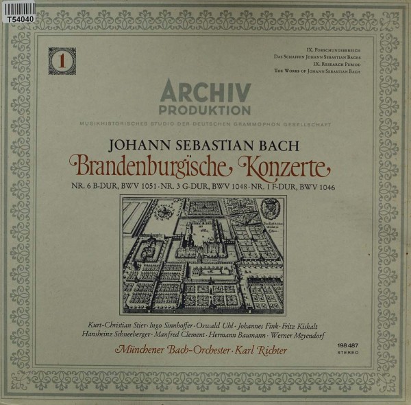 Johann Sebastian Bach – Münchener Bach-Orchester, Karl Richter: 6 Brandenburgische Konzerte - Six Co