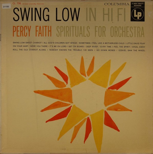 Faith, Percy: Swing Low in Hi-Fi