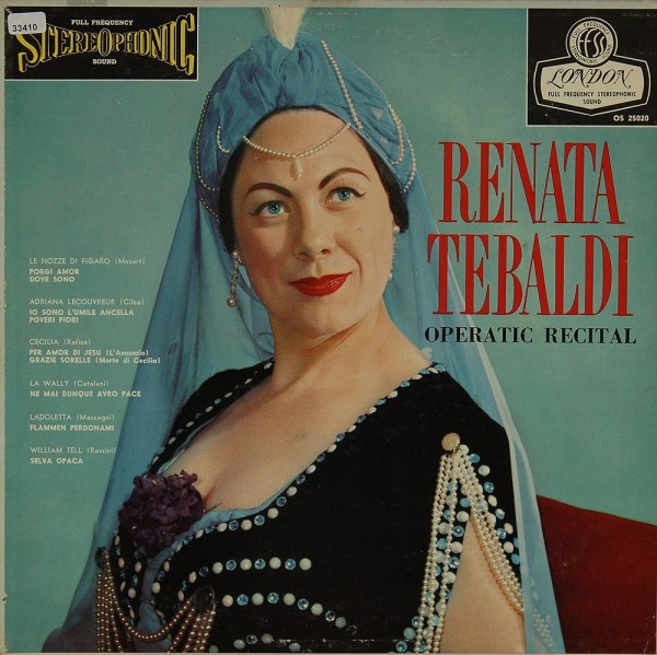 Tebaldi, Renata: Operatic Recital