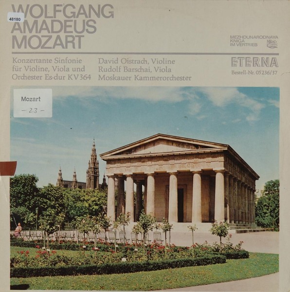 Mozart: Konzertante Sinfonie für Violine, Viola &amp; Orch.