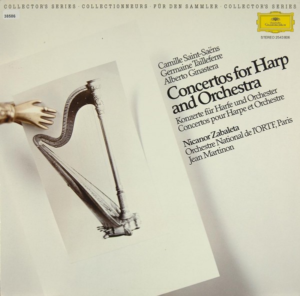 Saint-Saens / Tailleferre / Ginastera: Concertos for Harp &amp; Orchestra