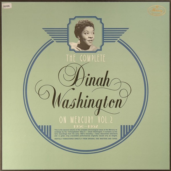Washington, Dinah: The Complete D.W. on Mercury Vol. 2 1950-1952