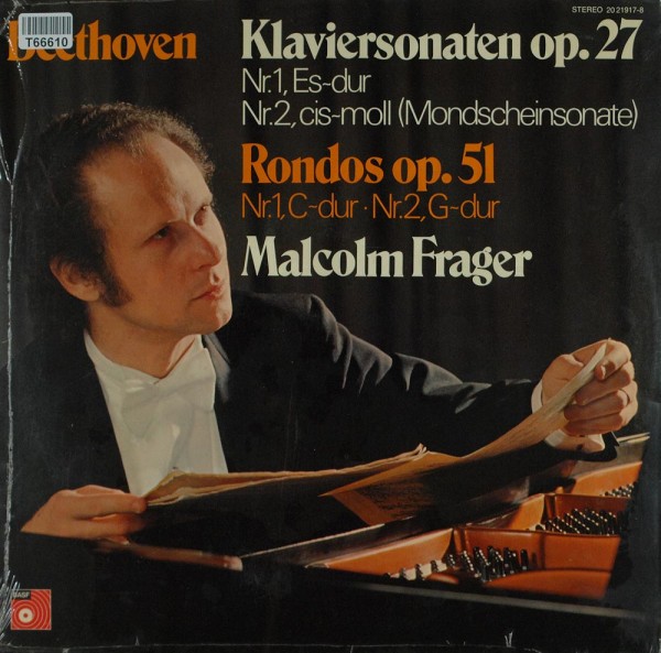 Ludwig van Beethoven, Malcolm Frager: Beethoven Klaviersonaten op. 27 Nr.1, Es-dur Nr.2, cis-