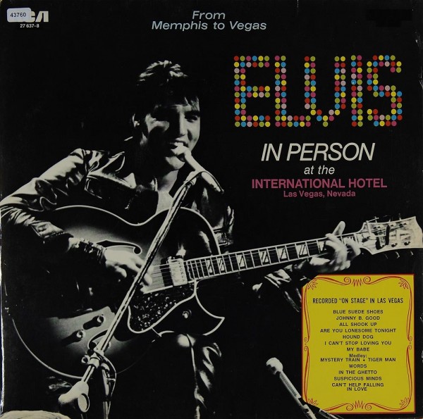 Presley, Elvis: Elvis in Person / Back in Memphis
