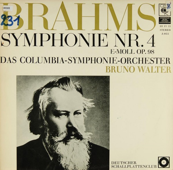 Brahms: Symphonie Nr. 4 e-moll op. 98