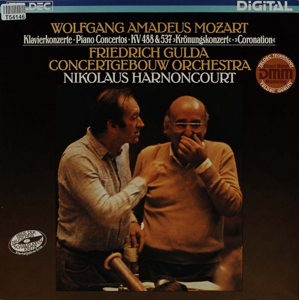 Friedrich Gulda - Concertgebouworkest - Nikolaus Harnoncourt - Wolfgang Amadeus Mozart: Klavierkonze