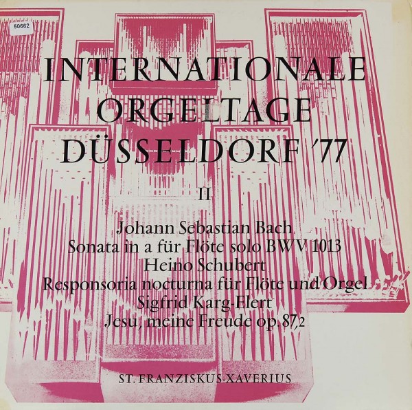Verschiedene: Internationale Orgeltage Düsseldorf ´77