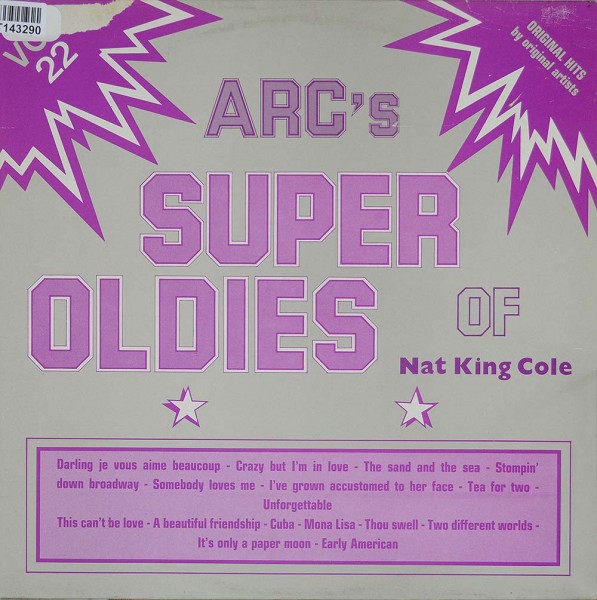 Nat King Cole: Arc&#039;s Super Oldies Of Nat King Cole Vol. 22