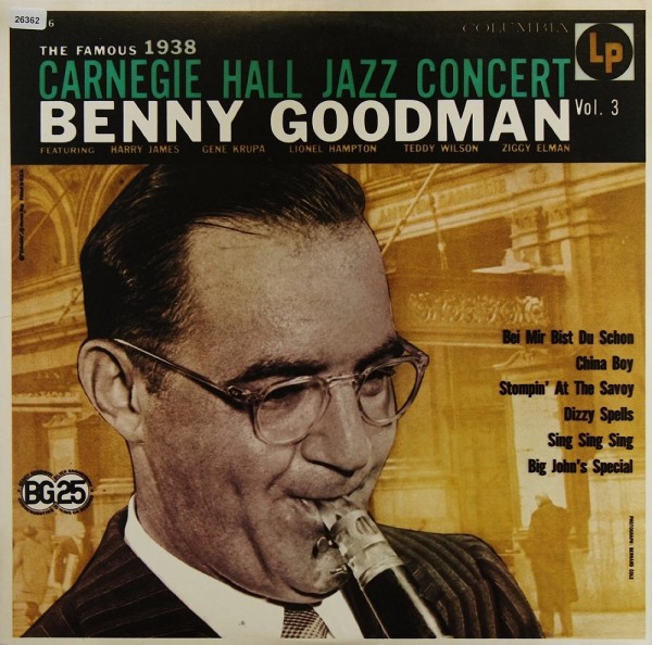Goodman, Benny: Carnegie Hall Jazz Concert - Vol. 3