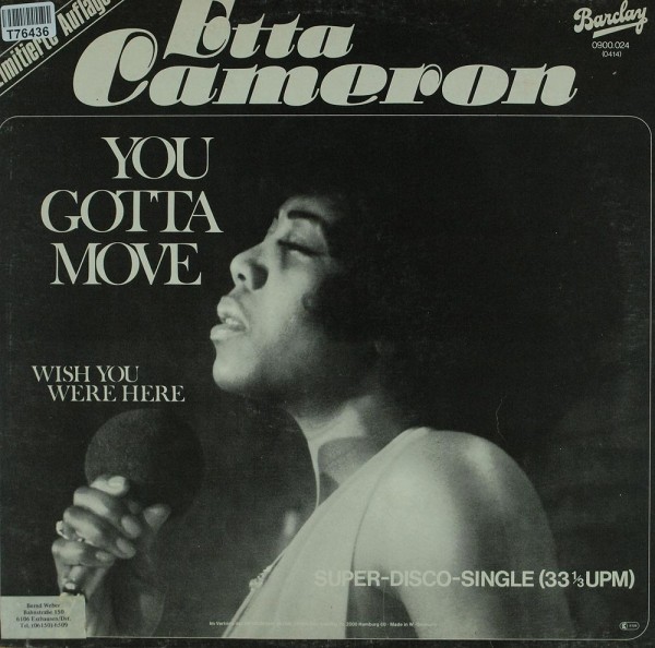 Etta Cameron: You Gotta Move